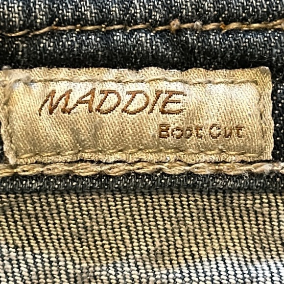 Big Star Maddie Low Rise Boot Cut Jeans Medium Wash Embroidered Western Size 27 - Picture 2 of 9